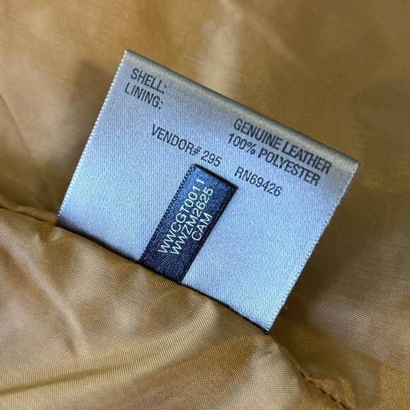 NWT Vtg Pelle Studio Wilsons Leather Jacket tan Sz L Butter soft lined - Picture 8 of 11